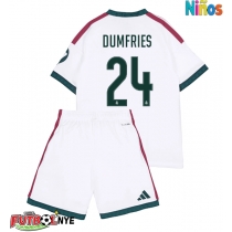 Camiseta Real Madrid Denzel Dumfries #24 Primera Equipación para niños 2026-27 manga corta (+ pantalones cortos)